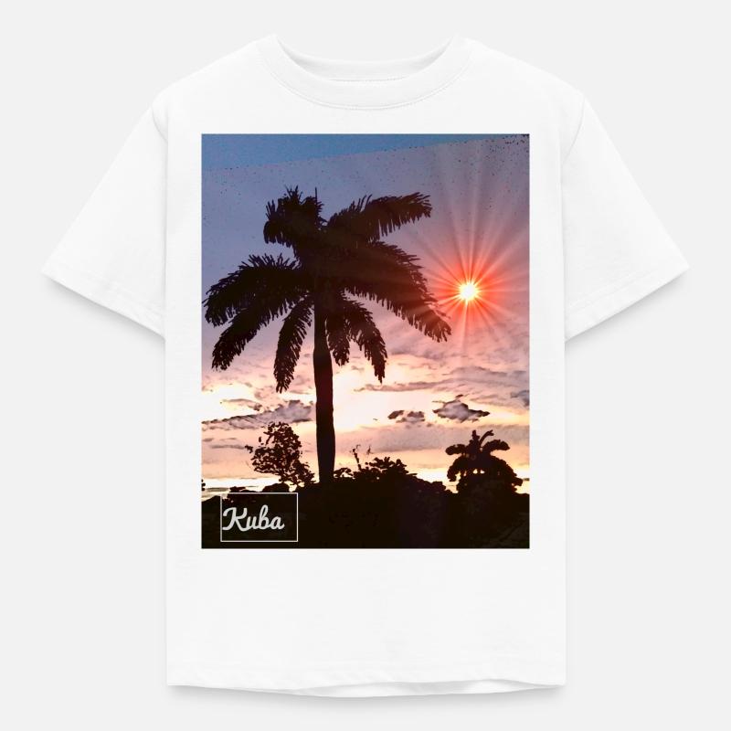 kuba - Kinder T-Shirt - Weiß