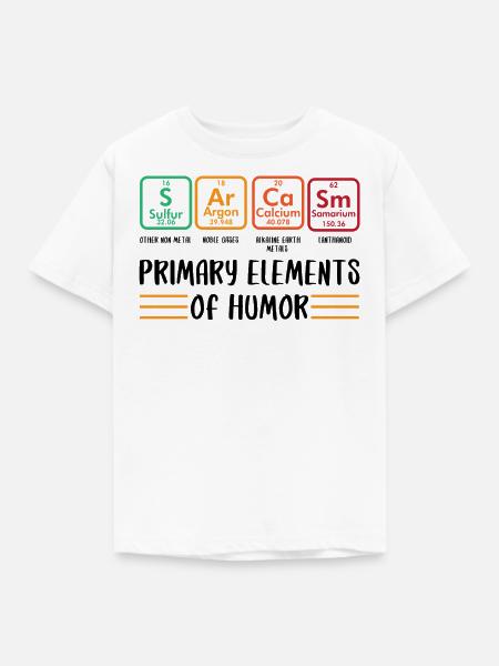 Primäre Elemente des Humors - Kinder T-Shirt - Weiß