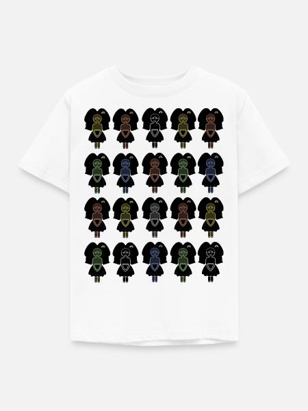 Elsässer Mehrfarbig 100% - Kinder T-Shirt - Weiß