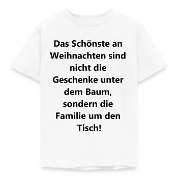 Familien-Geschenk zum Fest der Liebe - Kinder T-Shirt - Weiß - Vorne - AI Model Kid Male (0cm)