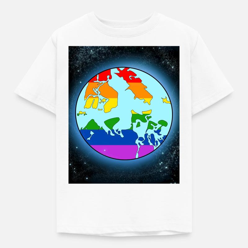 Mondo Lgbtq - Maglietta per bambini - bianco