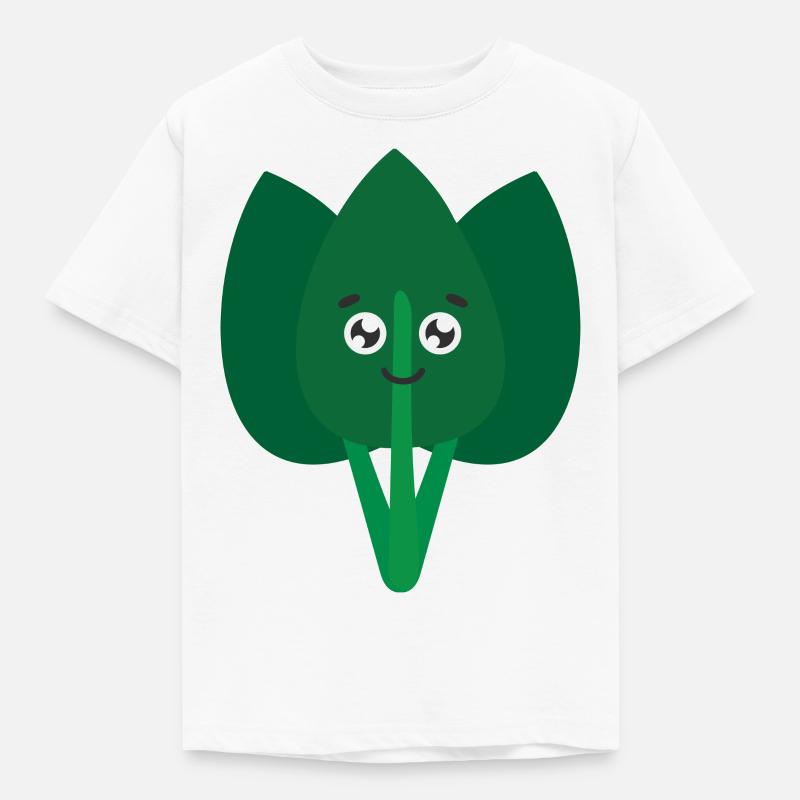 Spinat - Kinder T-Shirt - Weiß