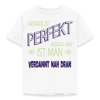 lustige sprüche bday cool weihnachten backen - Kinder T-Shirt - Weiß - Vorne - AI Model Kid Male (0cm)