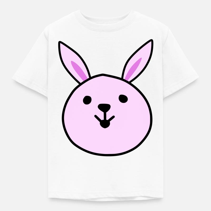 Cute pink rabbit - Kinder T-Shirt - Weiß