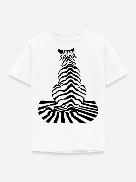 TIGER - Kinder T-Shirt - Weiß
