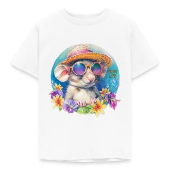 Niedliches Nagetier - Kinder T-Shirt - Weiß - Vorne - AI Model Kid Male (0cm)