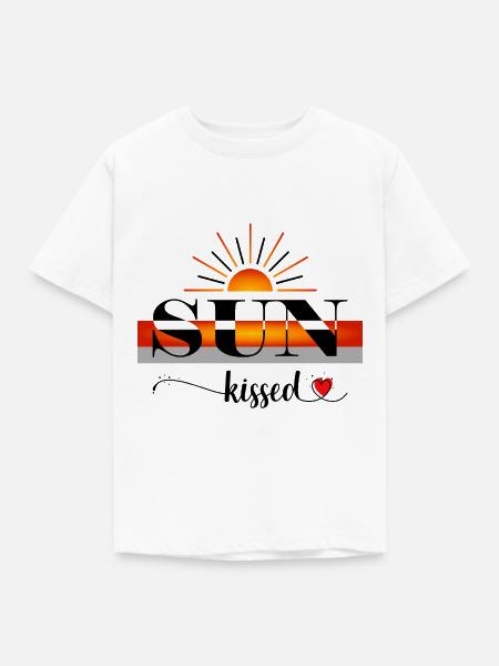 sunkissed - Kinder T-Shirt - Weiß