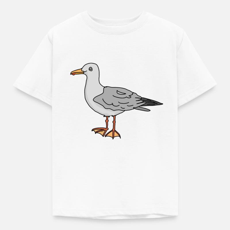 Möwe - Kinder T-Shirt - Weiß