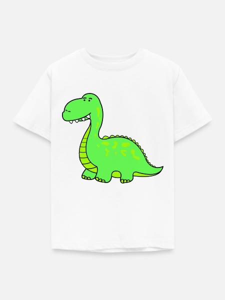 dino - Kinder T-Shirt - Weiß