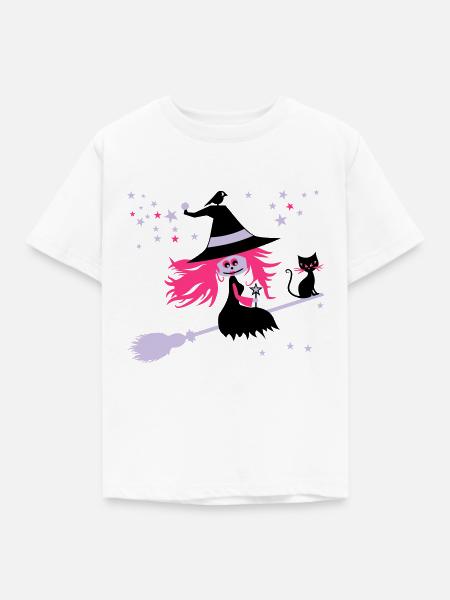 witch - Kids' T-Shirt - white