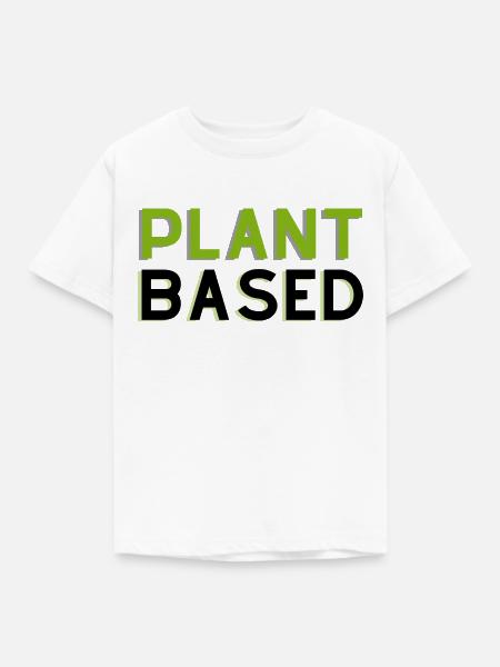 Pflanzlich - Kinder T-Shirt - Weiß