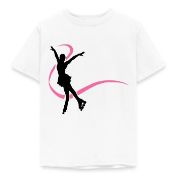 Silhouette patineuse inline - T-shirt Enfant - blanc - Devant - AI Model Kid Male (0cm)