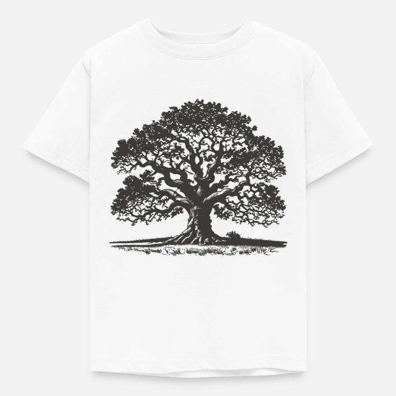Eiche - Kinder T-Shirt - Weiß