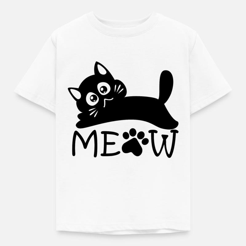 Dramatic Meow - Kids' T-Shirt - white