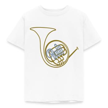 Waldhorn II - Kinder T-Shirt - Weiß - Vorne - AI Model Kid Male (0cm)