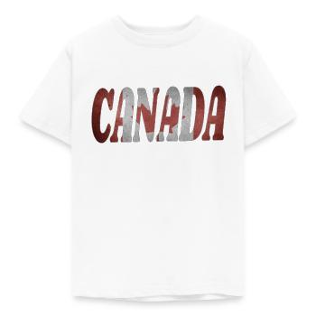 Canada - T-shirt Enfant - blanc - Devant - AI Model Kid Male (0cm)