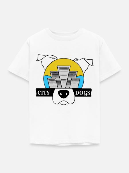 City Dogs - Kinder T-Shirt - Weiß
