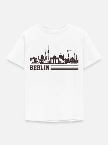 berlin skyline - Kinder T-Shirt - Weiß