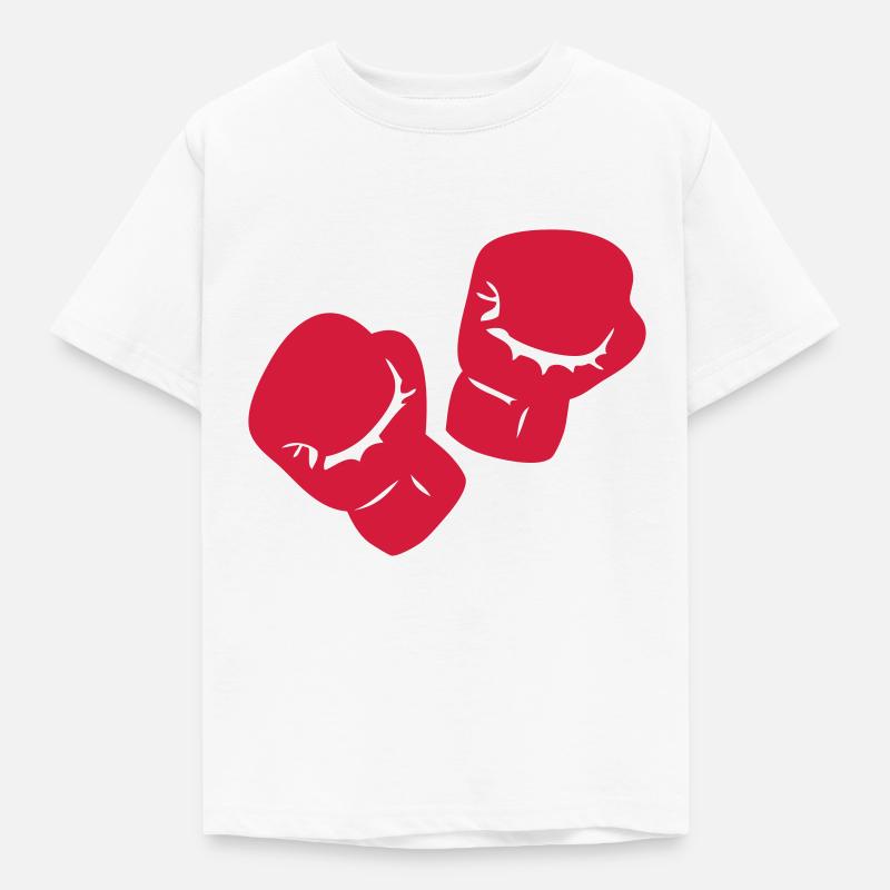Boxen Boxhandschuh - Kinder T-Shirt - Weiß