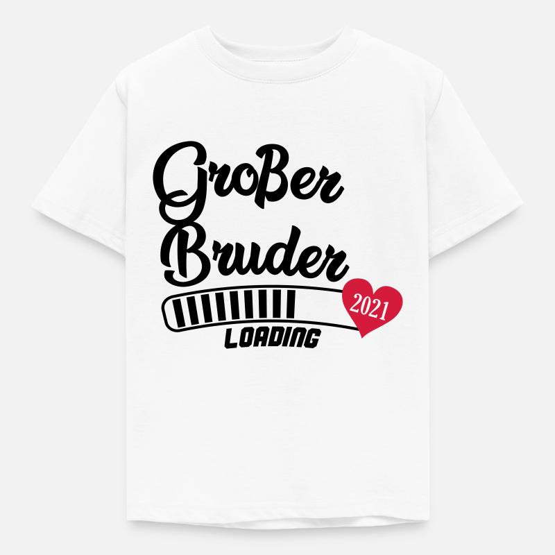 großer bruder loading 2021 - Kinder T-Shirt - Weiß