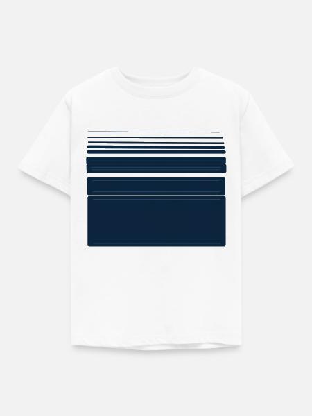Shapes and Lines - Kinder T-Shirt - Weiß