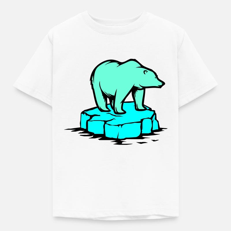 eisbär - Kinder T-Shirt - Weiß