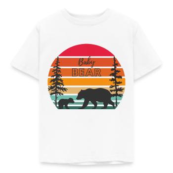 Baby Bär - Kinder T-Shirt - Weiß - Vorne - AI Model Kid Male (0cm)