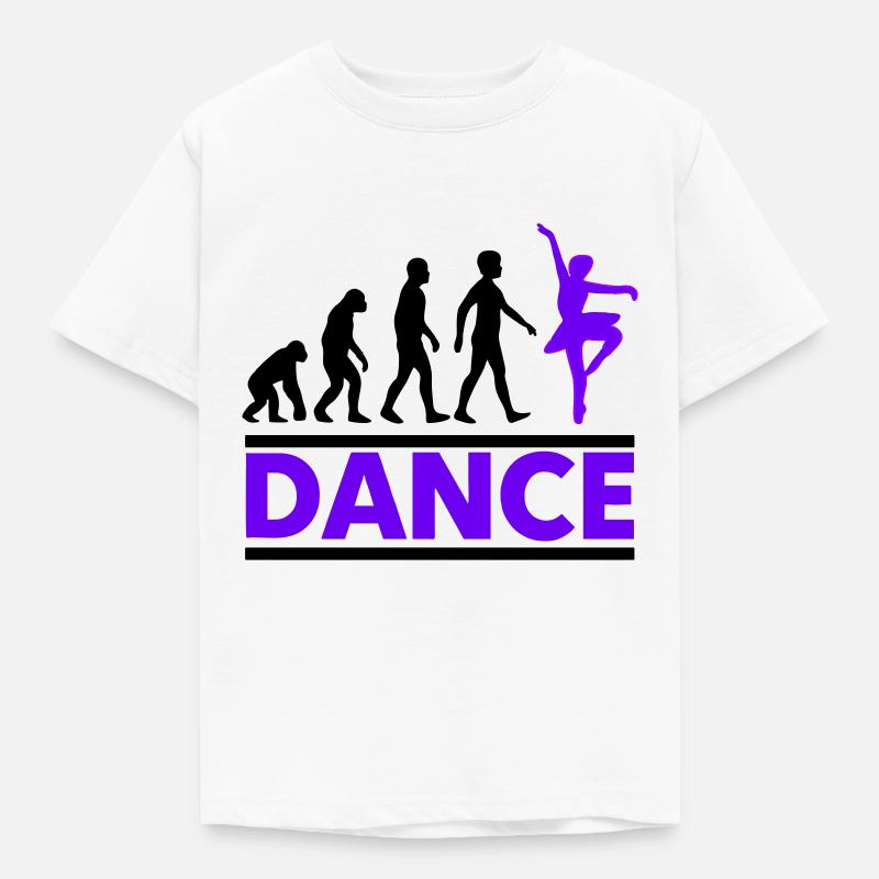 Dance Classical Female Evolution - Kids' T-Shirt - white