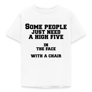 some people - Kinder T-Shirt - Weiß - Vorne - AI Model Kid Male (0cm)