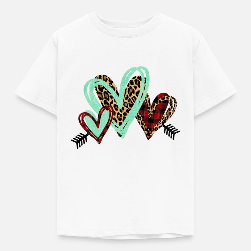 IMPRESSION D’ANIMAL DE COEUR - T-shirt Enfant - blanc
