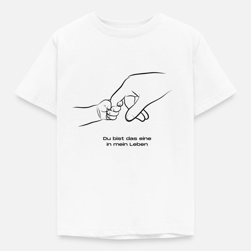 Du bist das eine in mein Leben - Kinder T-Shirt - Weiß