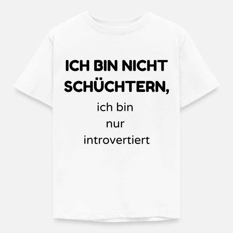 schüchtern2 - Kinder T-Shirt - Weiß