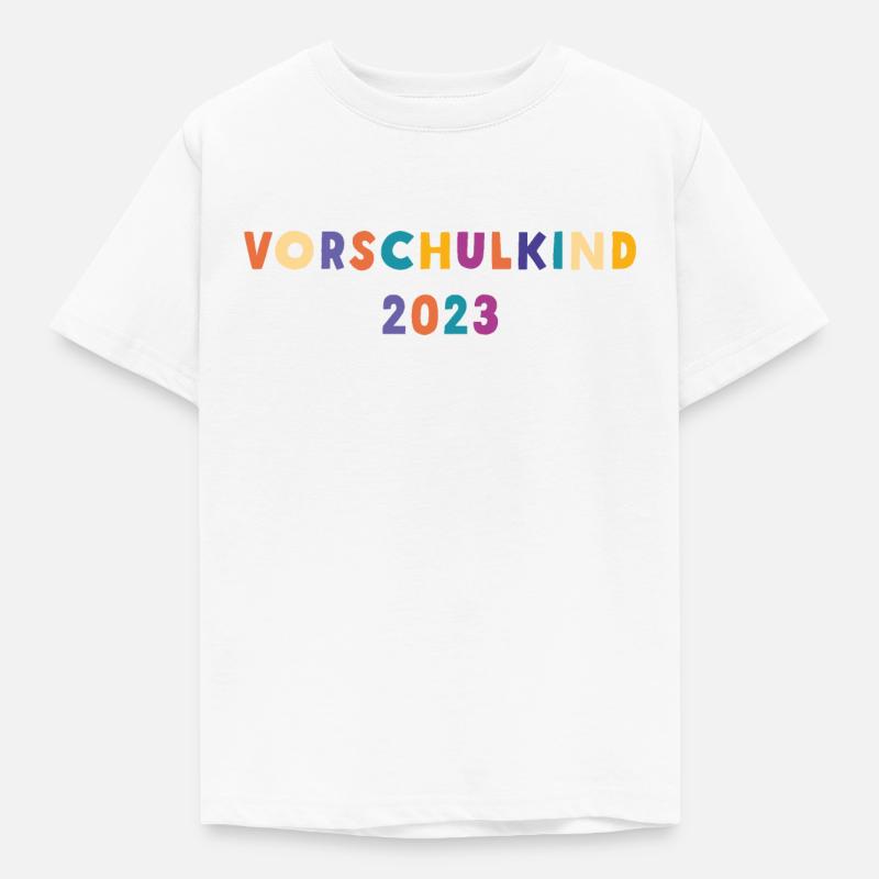 Vorschulkind 2023 - Kinder T-Shirt - Weiß