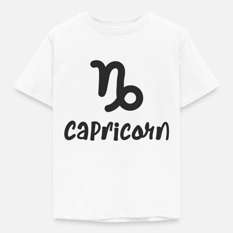 Steinbock Sternzeichen - Kinder T-Shirt - Weiß