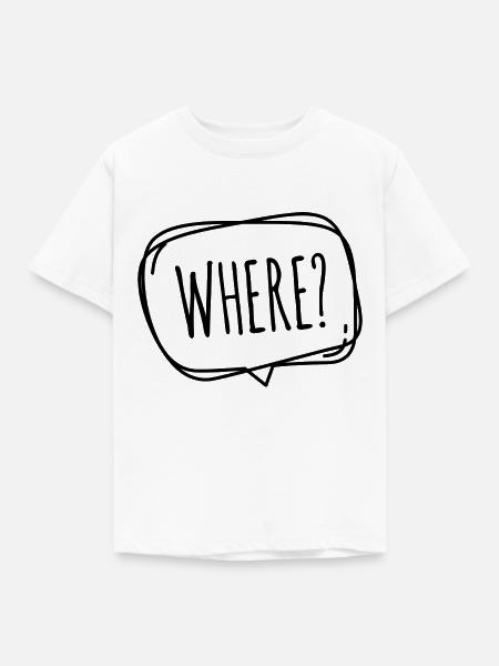 sidback unltd. - Where / Wo? - Kinder T-Shirt - Weiß