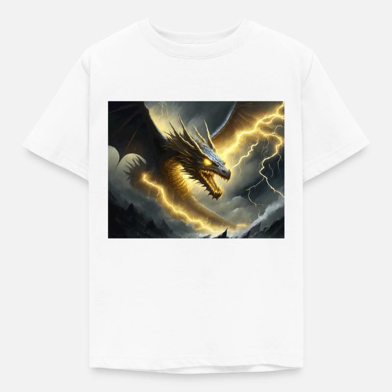 Donnerdrache - Kinder T-Shirt - Weiß