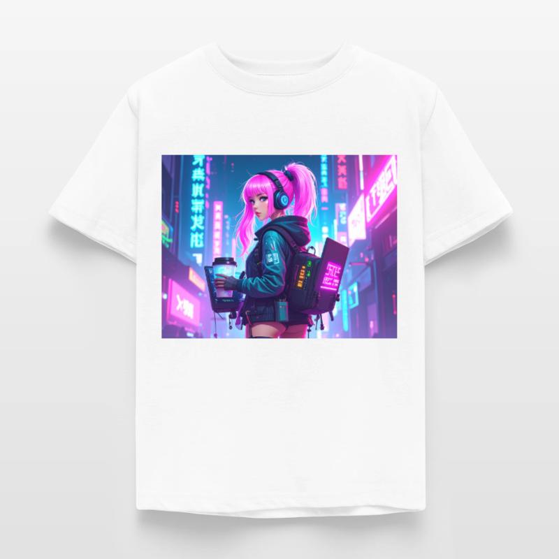 Cyber DJ Coder – Beats, Bytes & Blinks Kinder T-Shirt