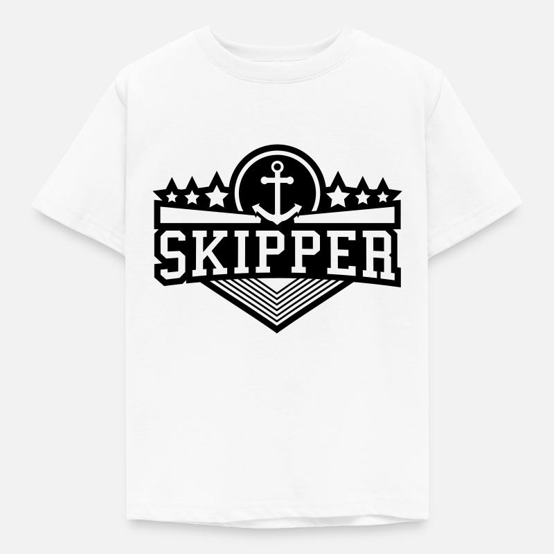 skipper_design_an1 - T-shirt Enfant - blanc