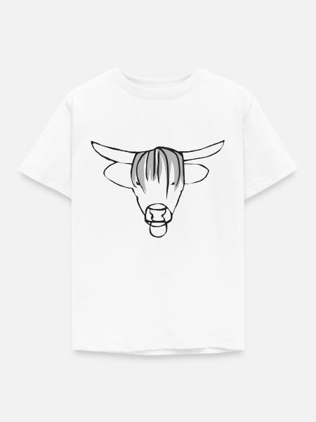 Stier - Kinder T-Shirt - Weiß