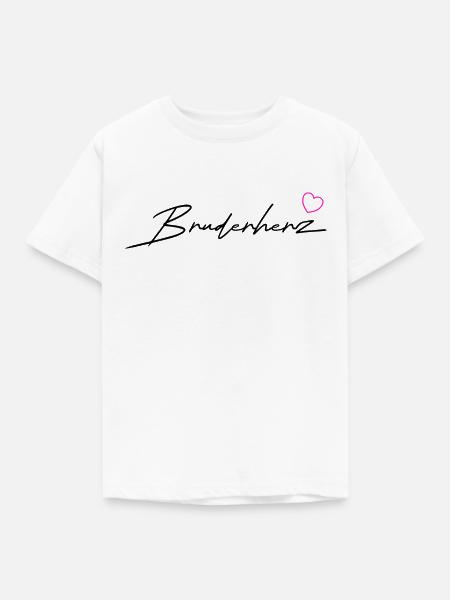 Bruderherz Geschenk in Black - Kinder T-Shirt - Weiß