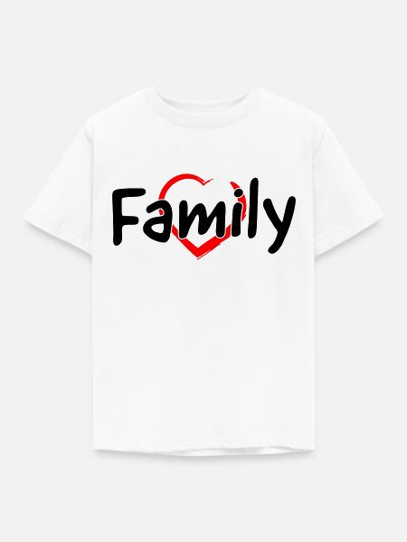 Family - Kinder T-Shirt - Weiß