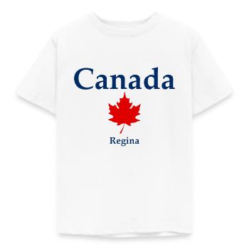 Regina - Saskatchewan - Canada - Kanada - Kinder T-Shirt - Weiß - Vorne - AI Model Kid Male (0cm)