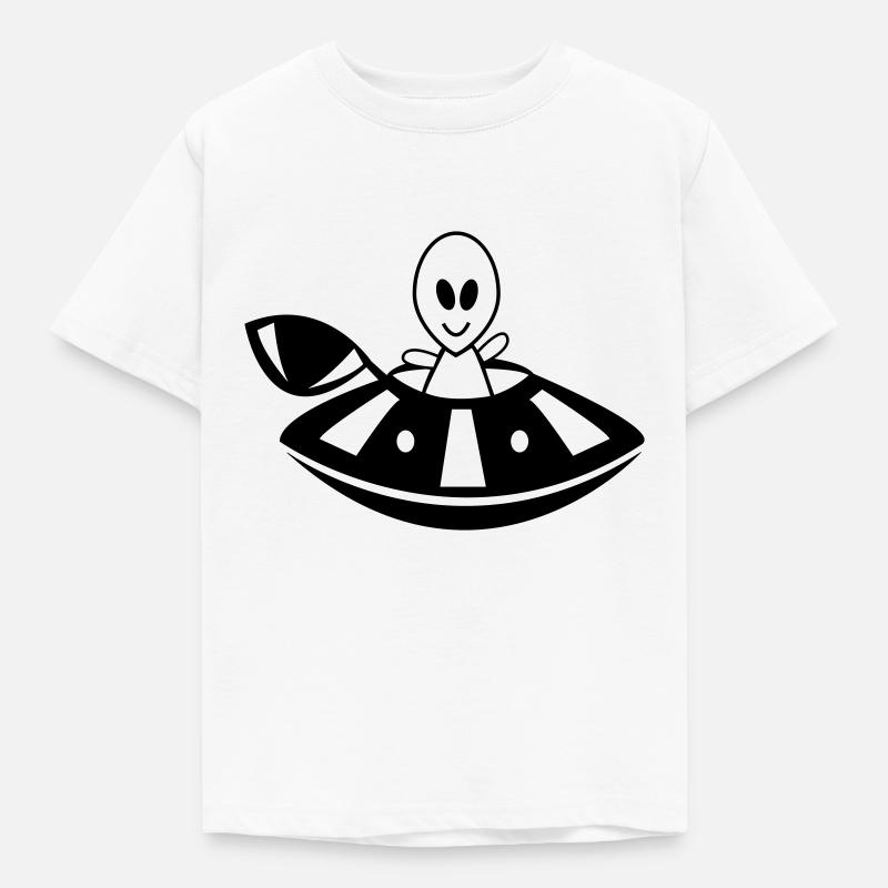 OVNI extraterrestre - T-shirt Enfant - blanc