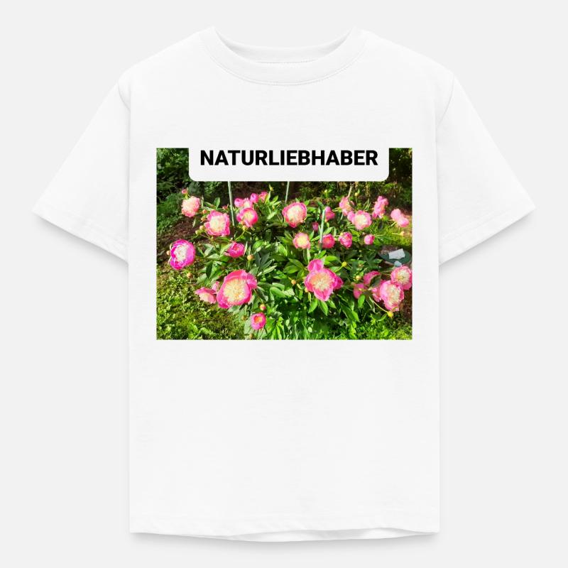 Pfingstrosen - Kinder T-Shirt - Weiß