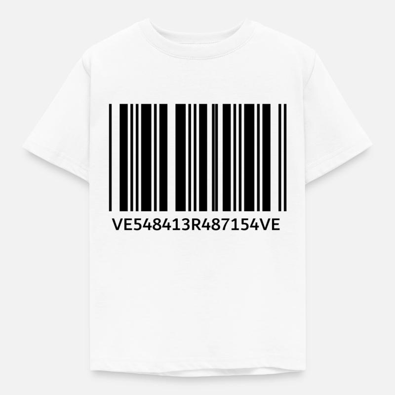 Verve Barcode - Kinder T-Shirt - Weiß