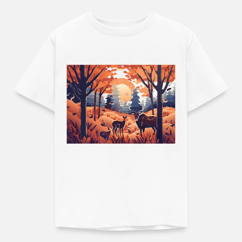 Fields under the Sun (Fall Collection) - Kids' T-Shirt - white