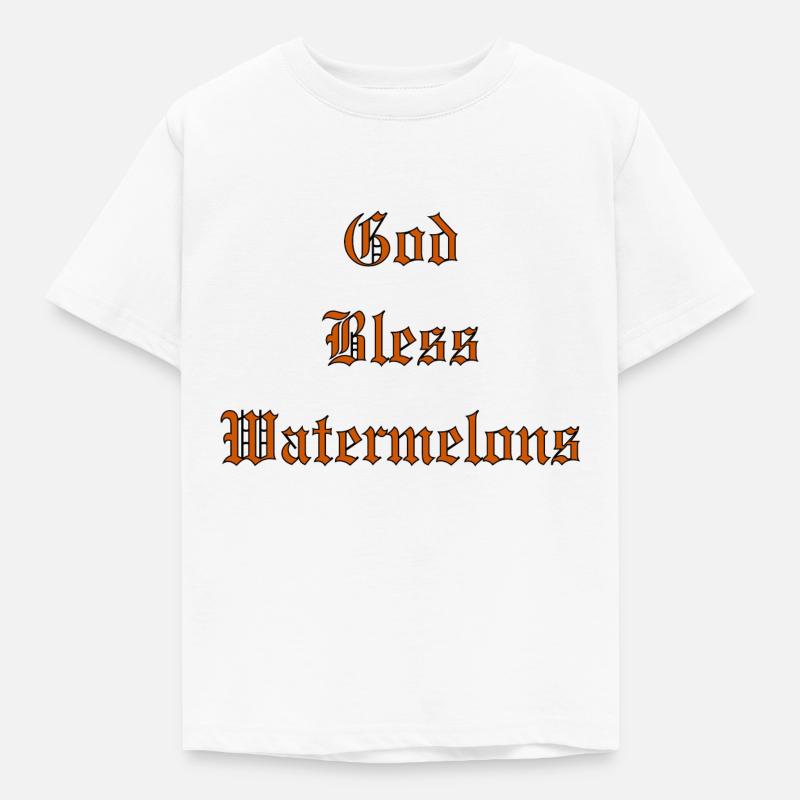 Que Dieu bénisPastèques - T-shirt Enfant - blanc