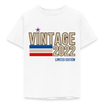 Vintage 2022 limited edition - Kids' T-Shirt - white - Front - AI Model Kid Male (0cm)