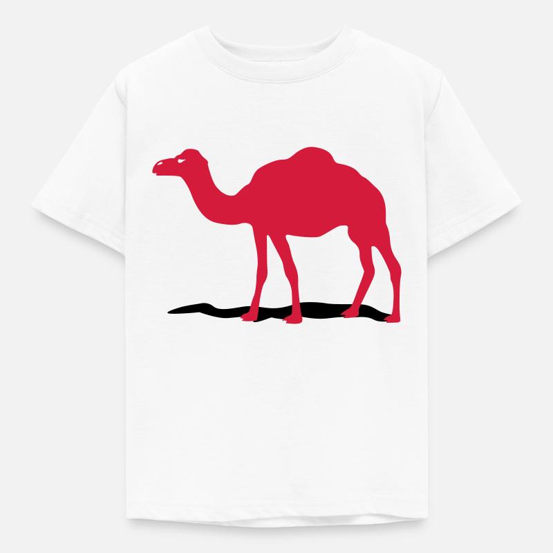 camel - Kids' T-Shirt - white