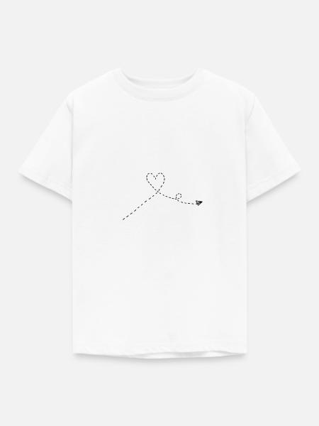 Papierflieger - Kinder T-Shirt - Weiß